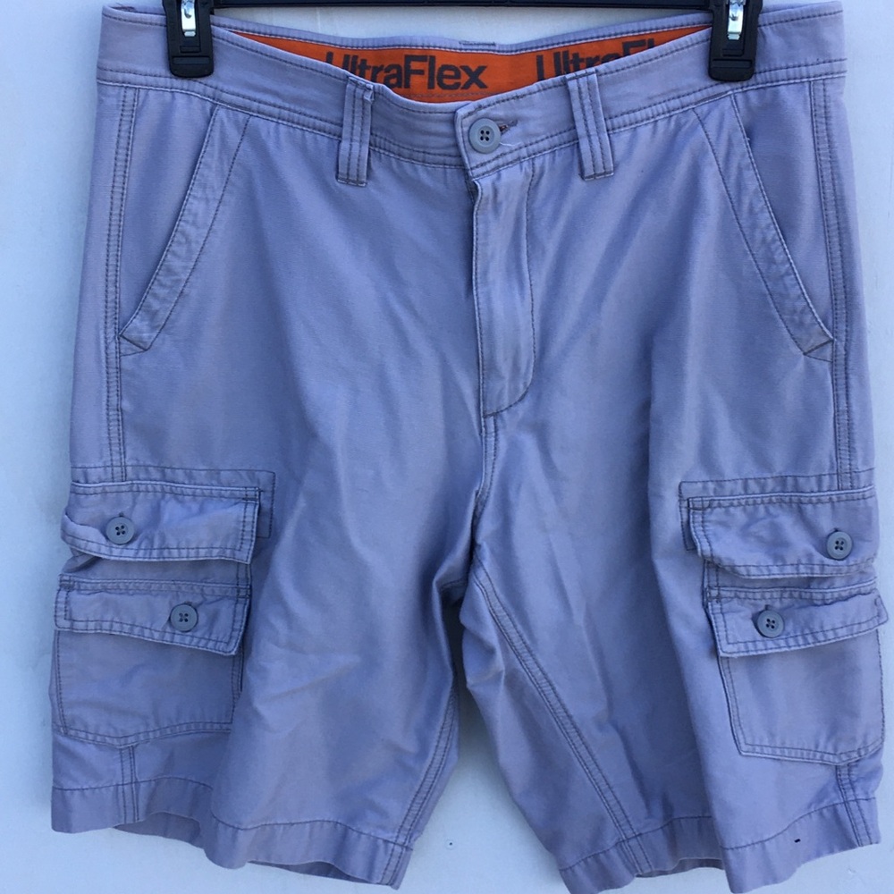 Urban Pipeline Gray Preppy Fishingcore Cargo Shorts SZ 36.